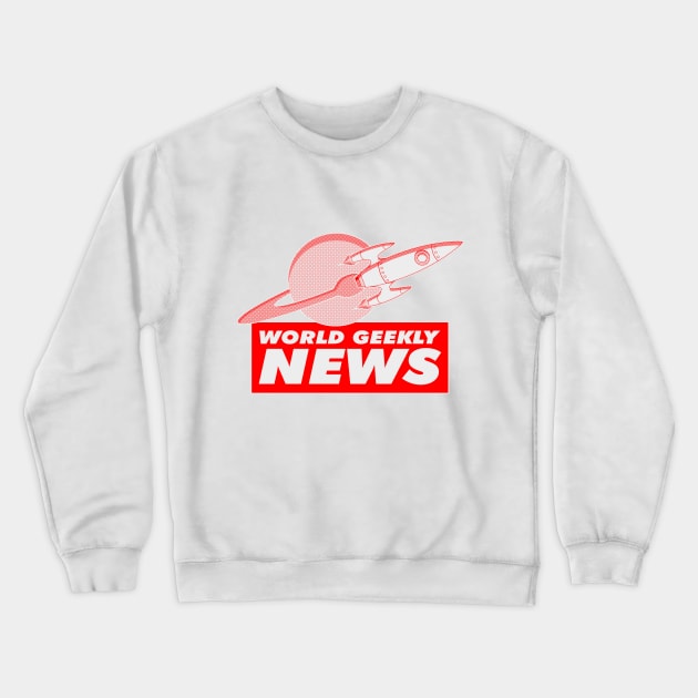 World Geeky News (Newspaper) Crewneck Sweatshirt by Paulychilds